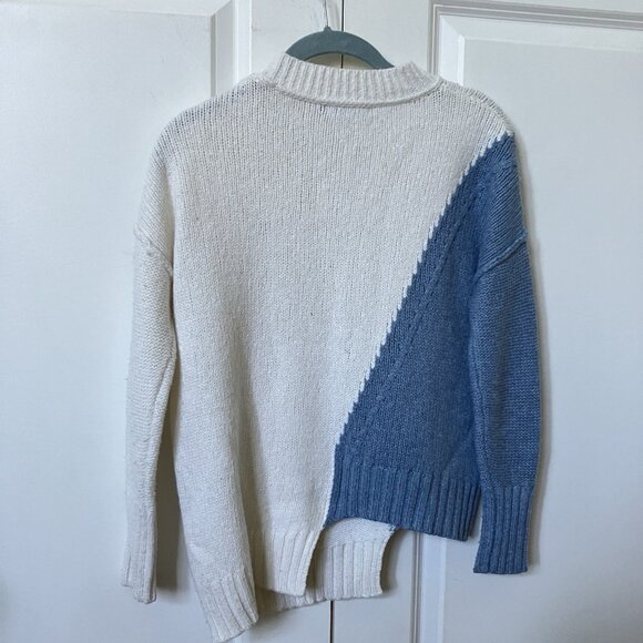 Zaket & Plover Sweater Womens XS Asymmetrical Knit Cashmere Wool Blend - Picture 6 of 8